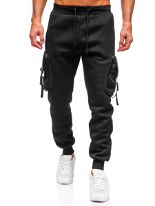 Herr Varm Cargo-joggers Svart Bolf K23