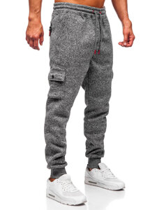 Herr Varm Jogger-sweatpants Antracitgrå Bolf Q1108