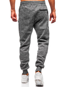 Herr Varm Jogger-sweatpants Antracitgrå Bolf Q1201