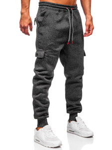 Herr Varm Jogger-sweatpants Grafitgrå Bolf Q1108