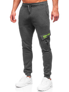 Herr Varma Cargo-sweatpants Grafitgrå Bolf HW2173