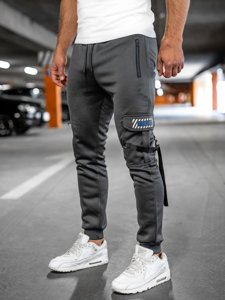 Herr Varma Cargo-sweatpants Grafitgrå Bolf HW2206