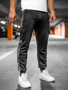 Herr Varma Cargo-sweatpants Svart Bolf HR209