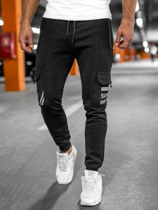 Herr Varma Cargo-sweatpants Svart Bolf HW2207