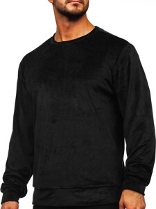 Herr Velour Sweatshirt Svart Bolf 8B1166